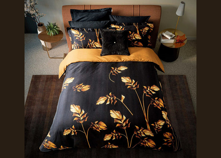 Ted Baker "Gilded Floral" Duvet Cover Set in Black