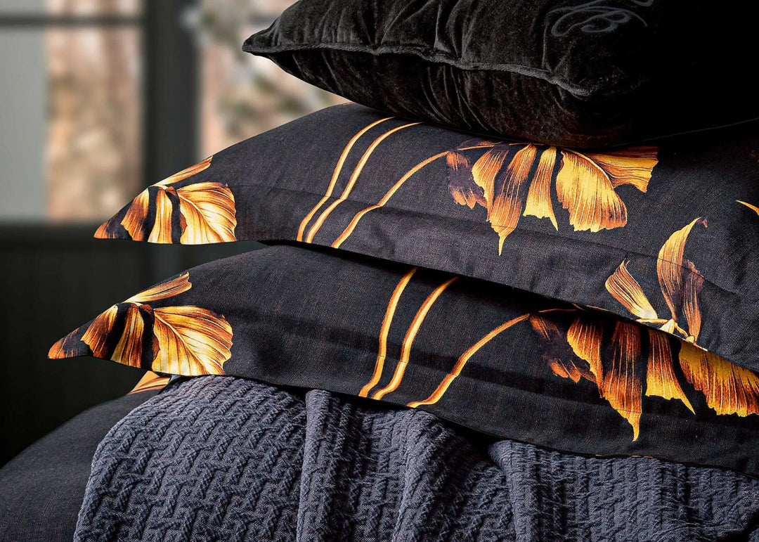 Ted Baker "Gilded Floral" Duvet Cover Set in Black
