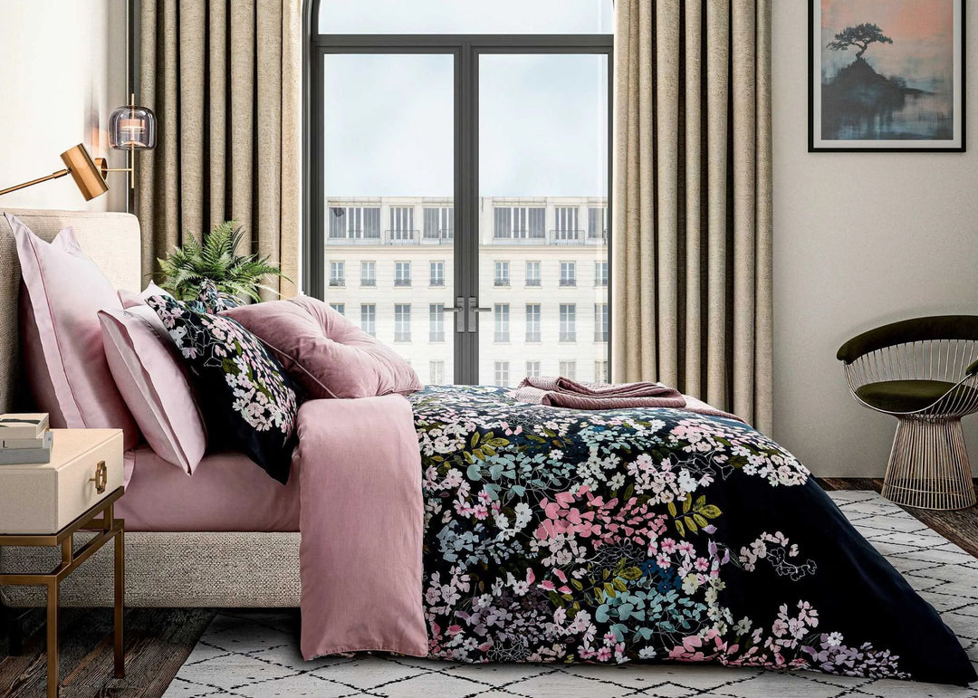 Ted Baker "Wisteria" Duvet Cover Set in Navy