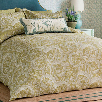 Sanderson "Tila Lime" Duvet Cover Set in Gold