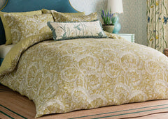 Sanderson "Tila Lime" Duvet Cover Set in Gold