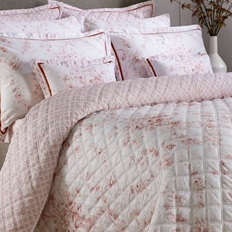 Christy "Toile" Bedspread Sets in Blush (Pink)