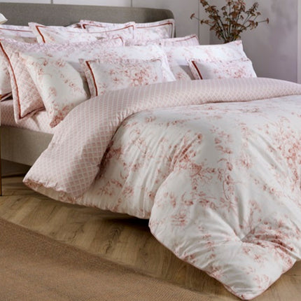 Christy "Toile" Duvet Cover Sets in Blush (Pink)