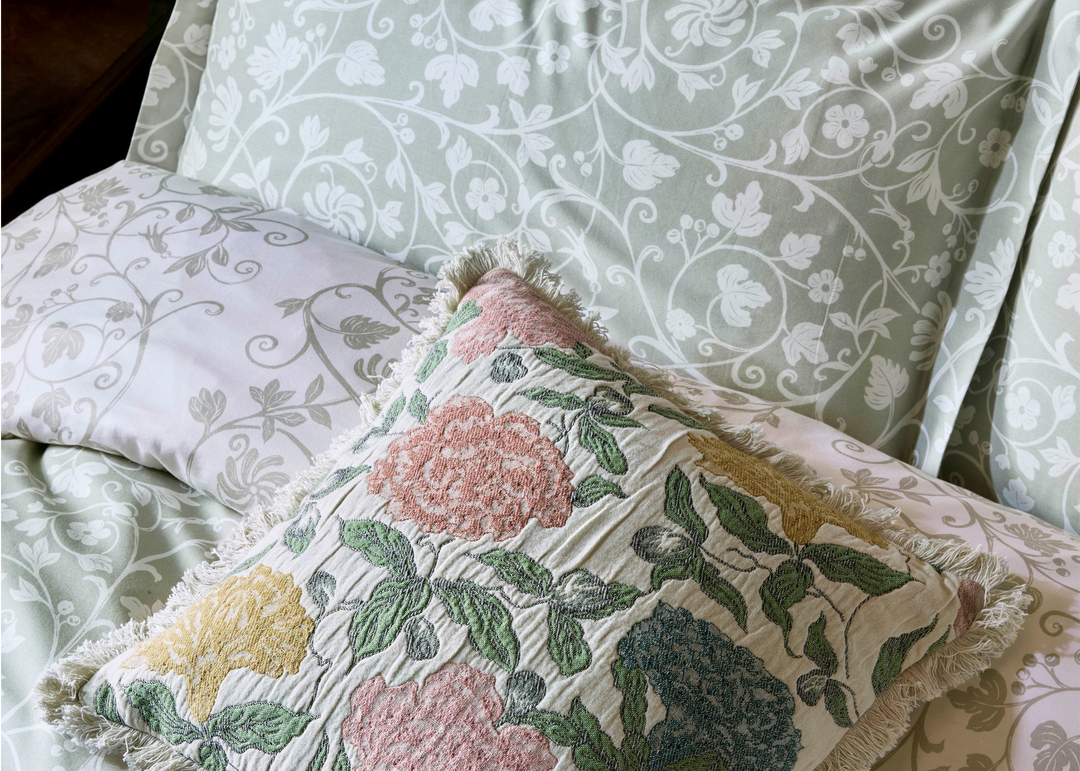 Historic Royal Palaces "Tudor Trail" Duvet Cover Set in Sage