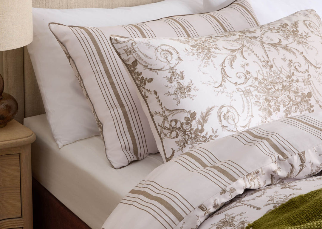 Laura Ashley "Tuileries" Duvet Cover Set in Dark Truffle