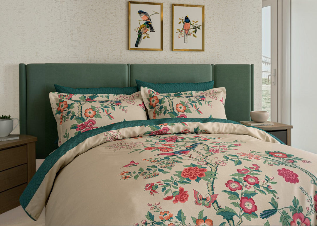 V&amp;A "Chinese" Duvet Cover Set in Green