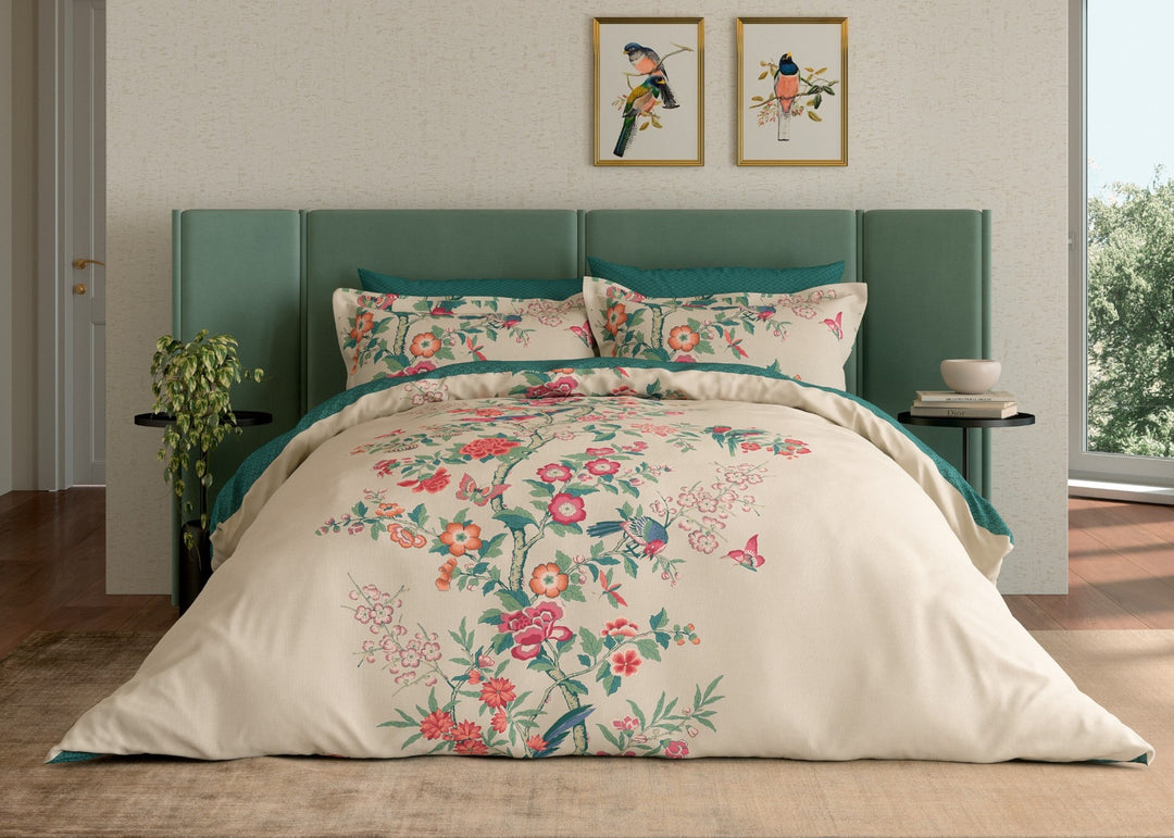 V&amp;A "Chinese" Duvet Cover Set in Green