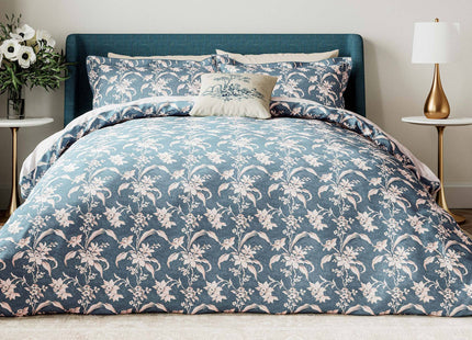 V&A "Daffodil" Duvet Cover Set in Blue