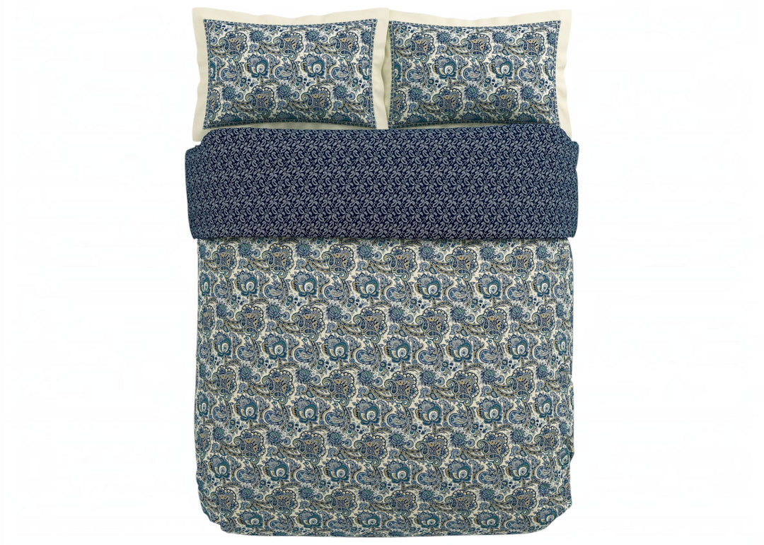 V&amp;A "Elysian" Duvet Cover Set in Navy