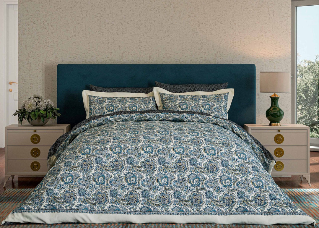 V&amp;A "Elysian" Duvet Cover Set in Navy