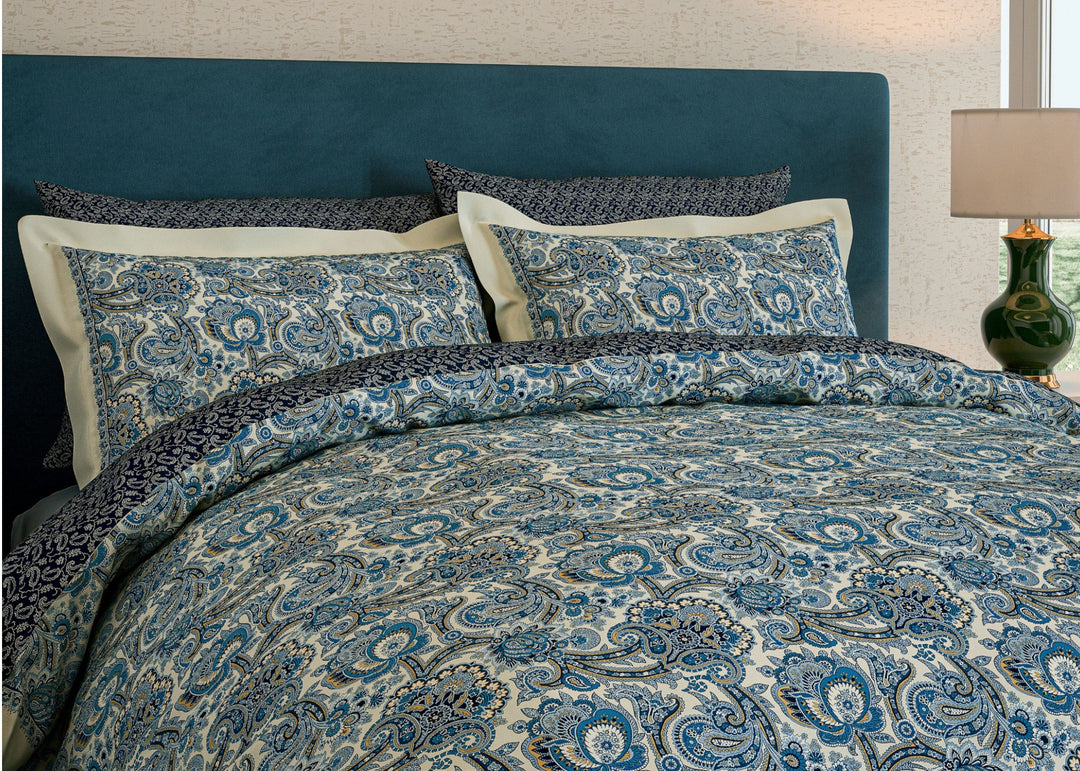V&amp;A "Elysian" Duvet Cover Set in Navy
