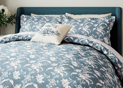 V&A "Daffodil" Duvet Cover Set in Blue