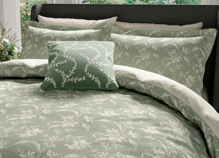 V&A "Daffodil" Duvet Cover Set in Green