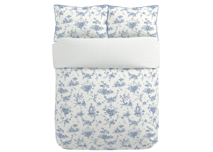 V&amp;A "Garden of Love" Duvet Cover Set in Blue