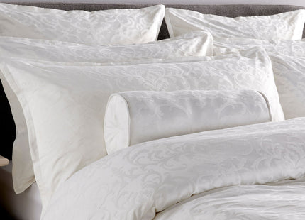 Christy "Venice" Jacquard Duvet Cover Sets in White