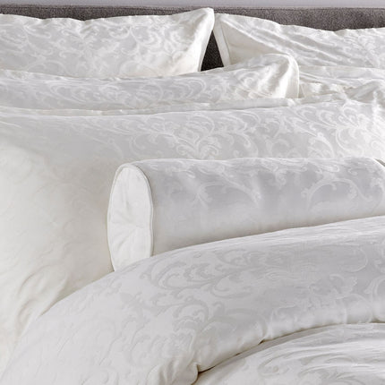 Christy "Venice" Jacquard Duvet Cover Sets in White