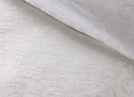 Christy "Venice" Jacquard Duvet Cover Sets in White