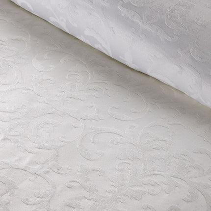 Christy "Venice" Jacquard Duvet Cover Sets in White