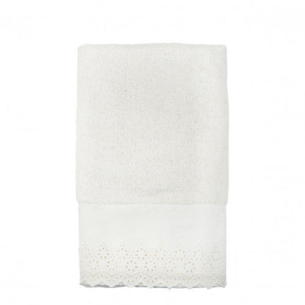 Mathilde "Dentelle Précieuse" Decorative Towels in White