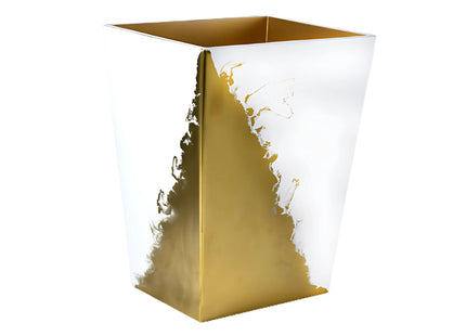 Mike + Ally "Lava" Bathroom Accessories in White & Gold