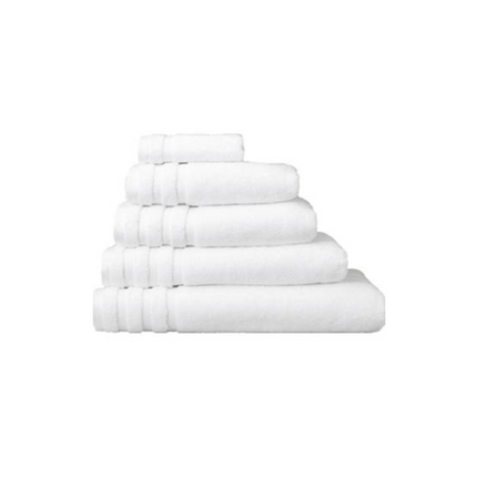 Linen Obsession "Zero Twist" Bath Towels Collection in White