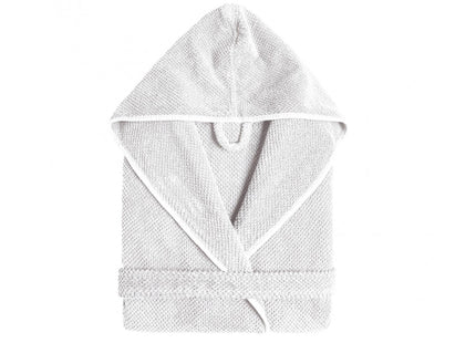Graccioza "Bee Waffle" Kimono Bathrobe in White