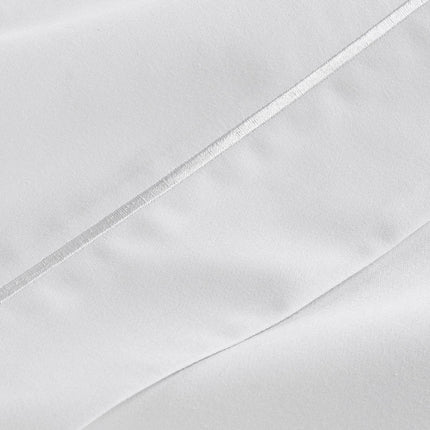 Christy "500TC Hygro Cotton Sateen" Bed Linen with White boarder Stitch