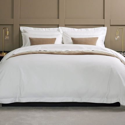 Christy "500TC Hygro Cotton Sateen" Bed Linen with White boarder Stitch