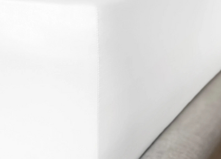 Mayfairsilk "Mulberry Silk" Fitted Sheet in Brilliant White
