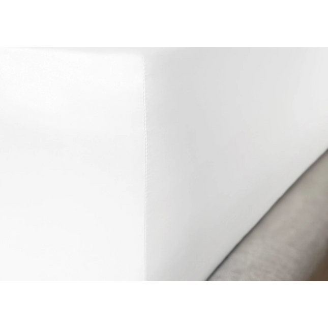 Mayfairsilk "Mulberry Silk" Fitted Sheet in Brilliant White