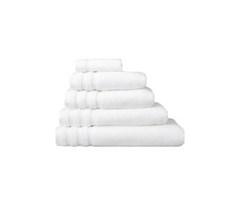 Linen Obsession "Zero Twist" Bath Towels Collection in White