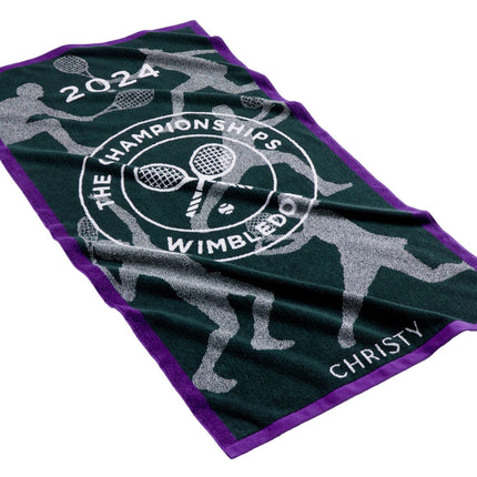 Christy "Wimbledon 2024" Bath Towels in Green/Purple