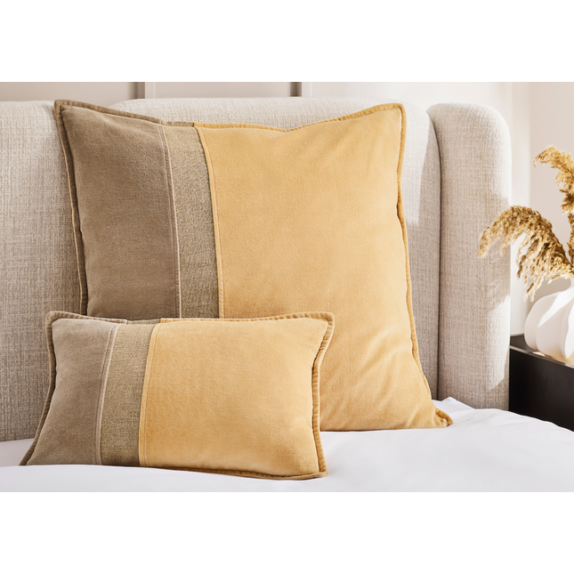 Christy "Antibes" Decorative Filled Cushion in Camel