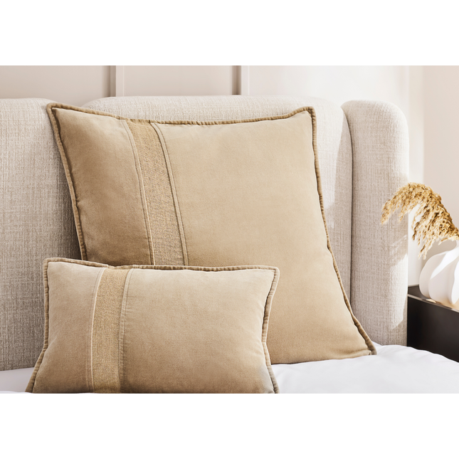 Christy "Antibes" Decorative Filled Cushion in Sand (Taupe)