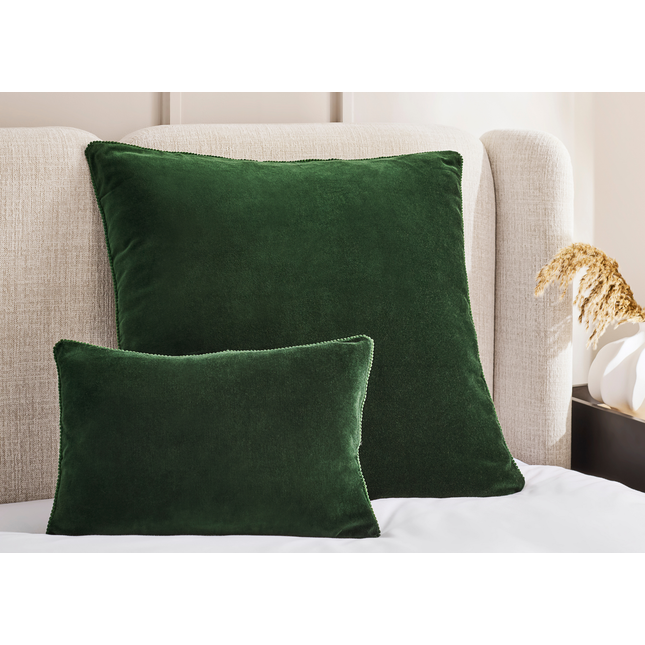 Christy "Arles" Decorative Filled Cushion in Forest Green