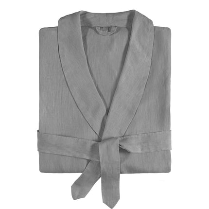 Amalia "Maia" (Terry Lined) Bathrobe in Slate