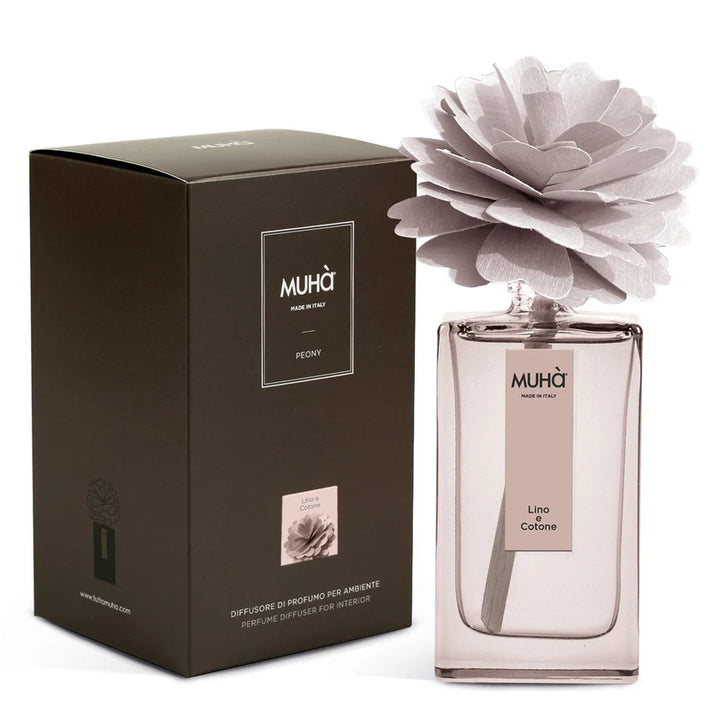 Muha "Lino E Cotone" Peony Diffuser (50ml - 100ml)