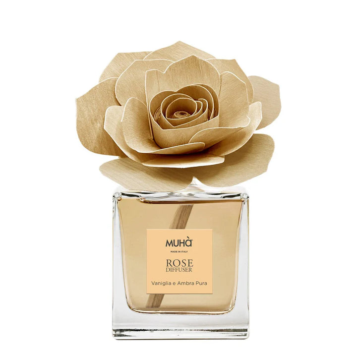 Muha "Vaniglia &amp; Ambra Pura" Rose Diffuser (100ml)