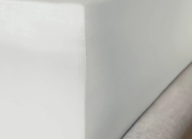 Mayfairsilk "Mulberry Silk" Fitted Sheet in Oyster Grey