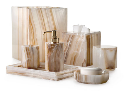Labrazel "Ambarino" Bathroom Accessories in White/ Caramel