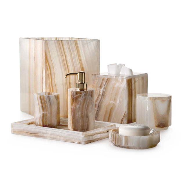 Labrazel "Ambarino" Bathroom Accessories in White/ Caramel