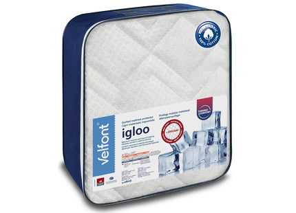 Velfont "Igloo" Thermo-regulating Quilted Mattress Protector