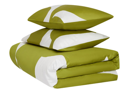 Jasper Conran "Floral Leaf Print" Duvet Cover Set in Spinach Green