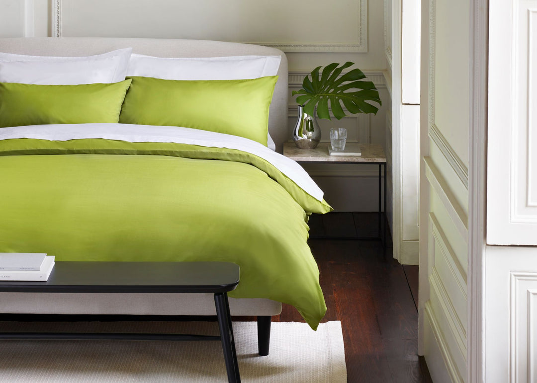 Jasper Conran "300 Thread Count Organic" Duvet Cover in Spinach Green