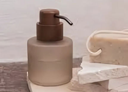 Mette Ditmer "Modest Glass" Bathroom Accessories in Walnut