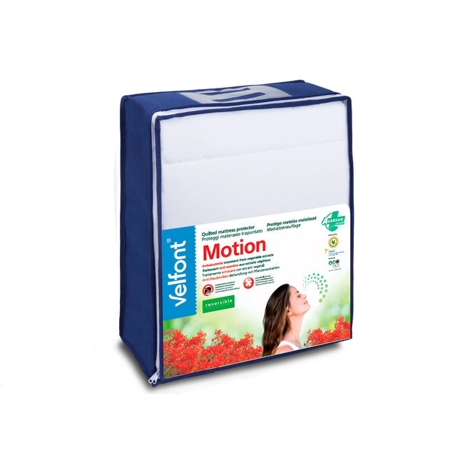 Velfont "Motion Reversible" Quilted Mattress Protector in White