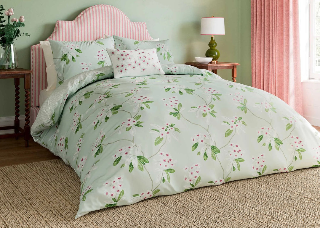 Sanderson "Oleander" Decorative Cushion in Aqua