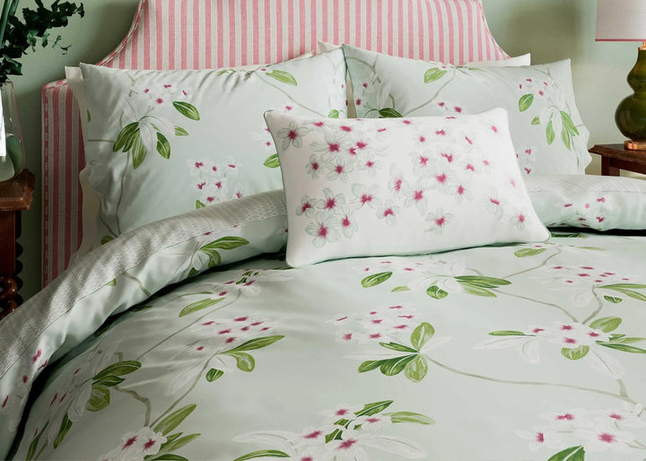 Sanderson "Oleander" Duvet Cover Set in Aqua