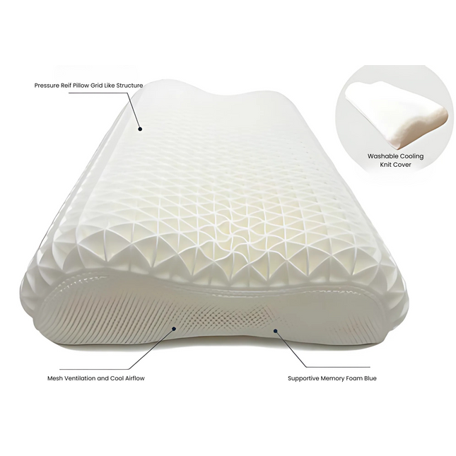 Linen Obsession "Contour Pillow" Intelligent Pressure Relief