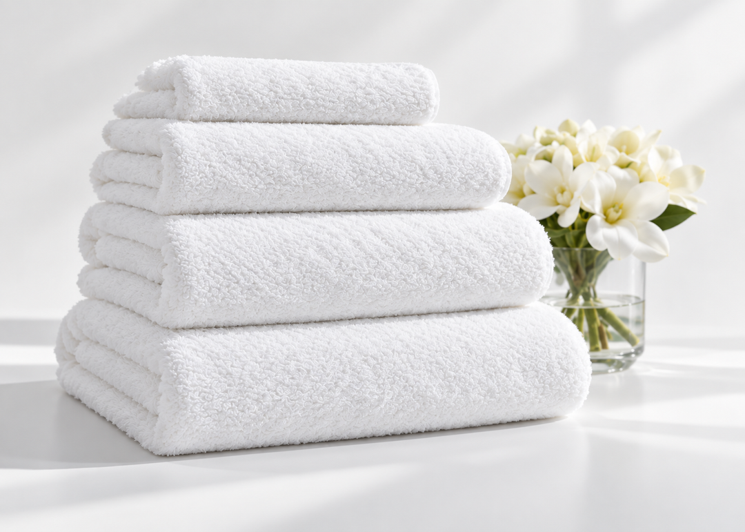 Linen Obsession "Ritual" Towels in White